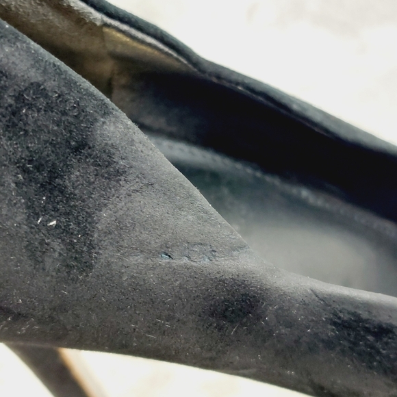 Sam Edelman Harriet Black Suede Pointed Toe Slip On Pumps D43 - Picture 12 of 13